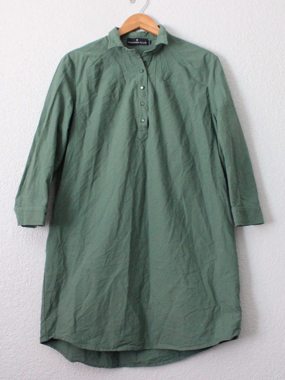 Pomander Place Green Polly Dress